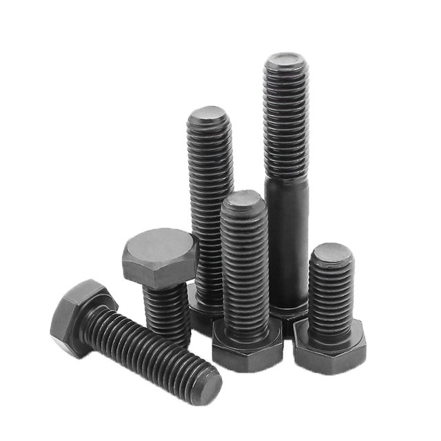 Factory directly supply grade 4.8 8.8 10.9 A193 A194 B7 high strength hdg metal black hex bolt and nut 30mm M8 M10 M16 m30