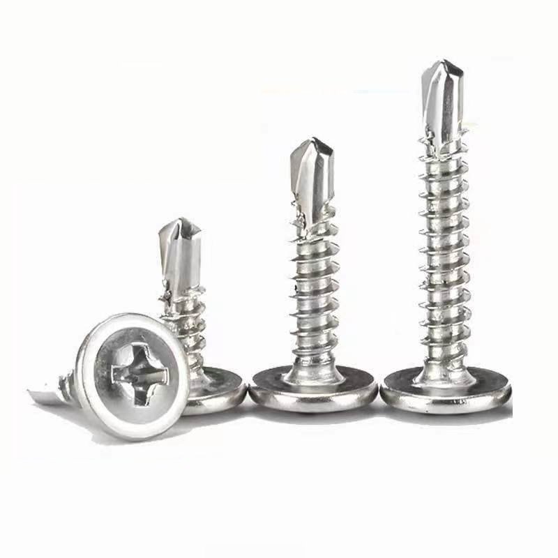 304 410 Stainless Steel Truss Wafer Head Phillips Self Drilling Dovetail Screw