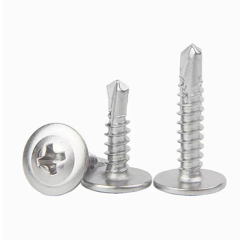 304 410 Stainless Steel Truss Wafer Head Phillips Self Drilling Dovetail Screw