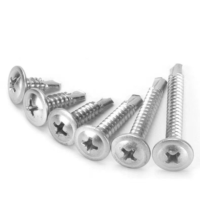304 410 Stainless Steel Truss Wafer Head Phillips Self Drilling Dovetail Screw