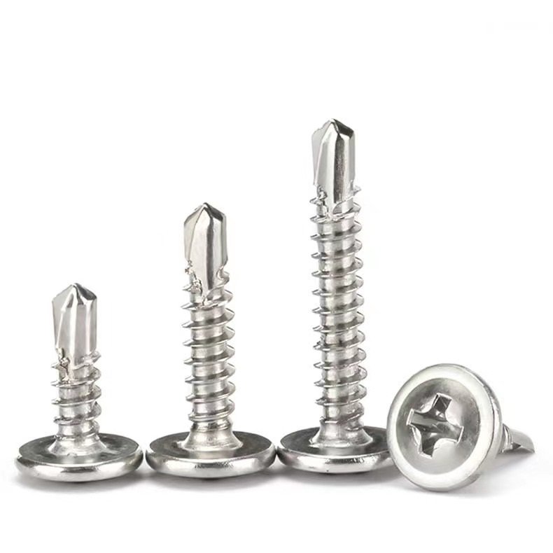 304 410 Stainless Steel Truss Wafer Head Phillips Self Drilling Dovetail Screw
