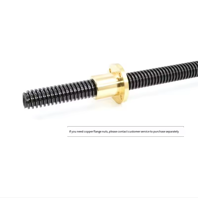 45 steel stainless leadscrew Tr12 8 10 16 20 24 25 28 30 32 36 Trapezoid lead screw nut screw for Linear actuators Acme screws
