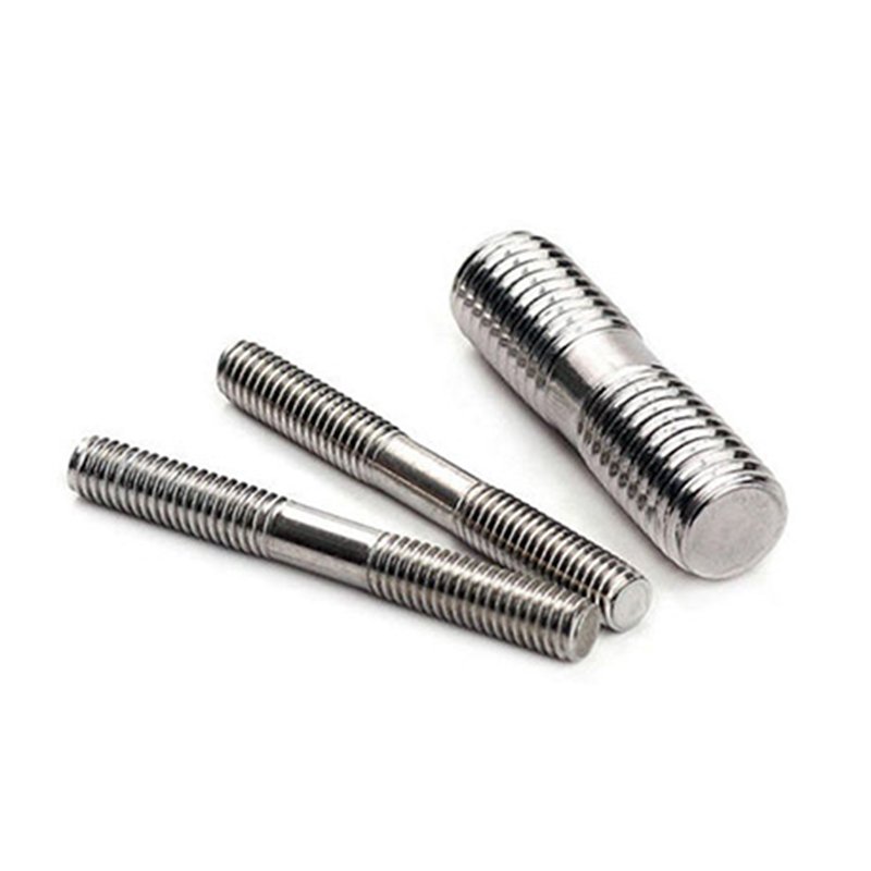 customized Aluminum Fasteners Double headed Studs and Rods with different head double end bolts and screw