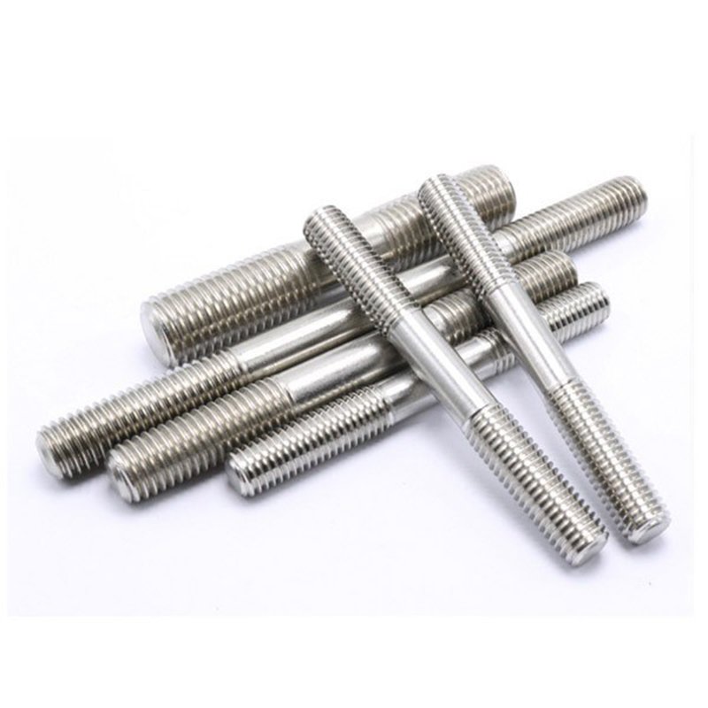 customized Aluminum Fasteners Double headed Studs and Rods with different head double end bolts and screw