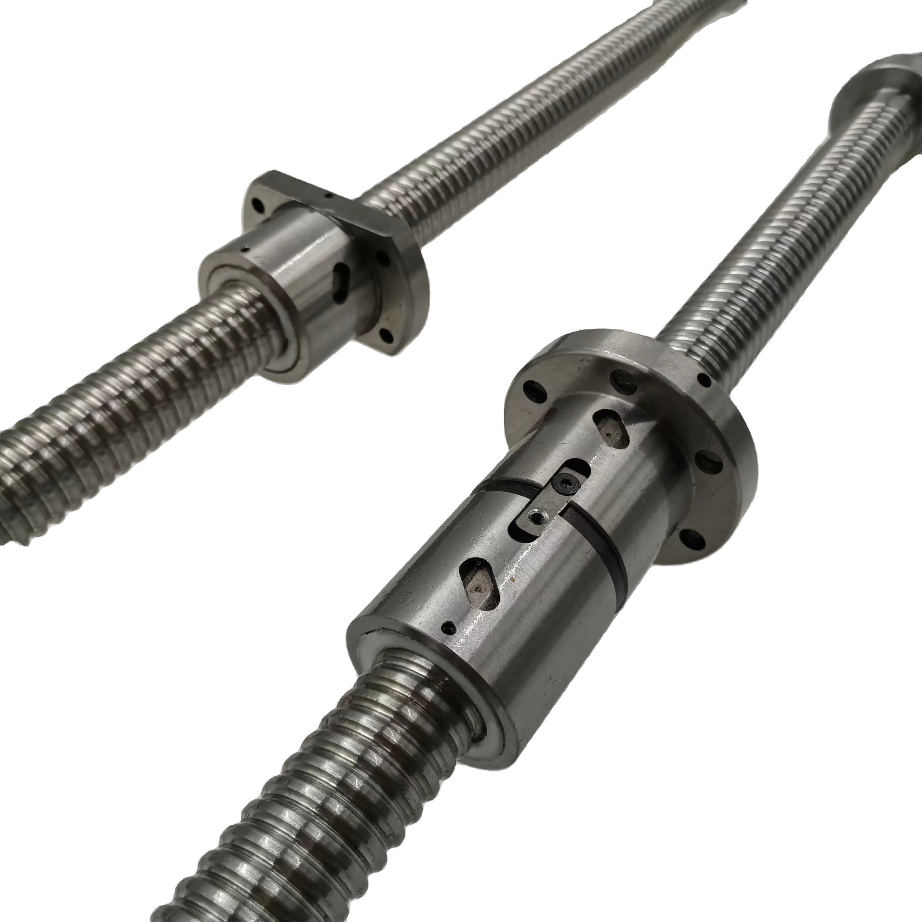 Factory Price Custom C3 C5 High Precision Double Ballscrew Nut 3210 3205 Ground Heavy Load Ball Screw