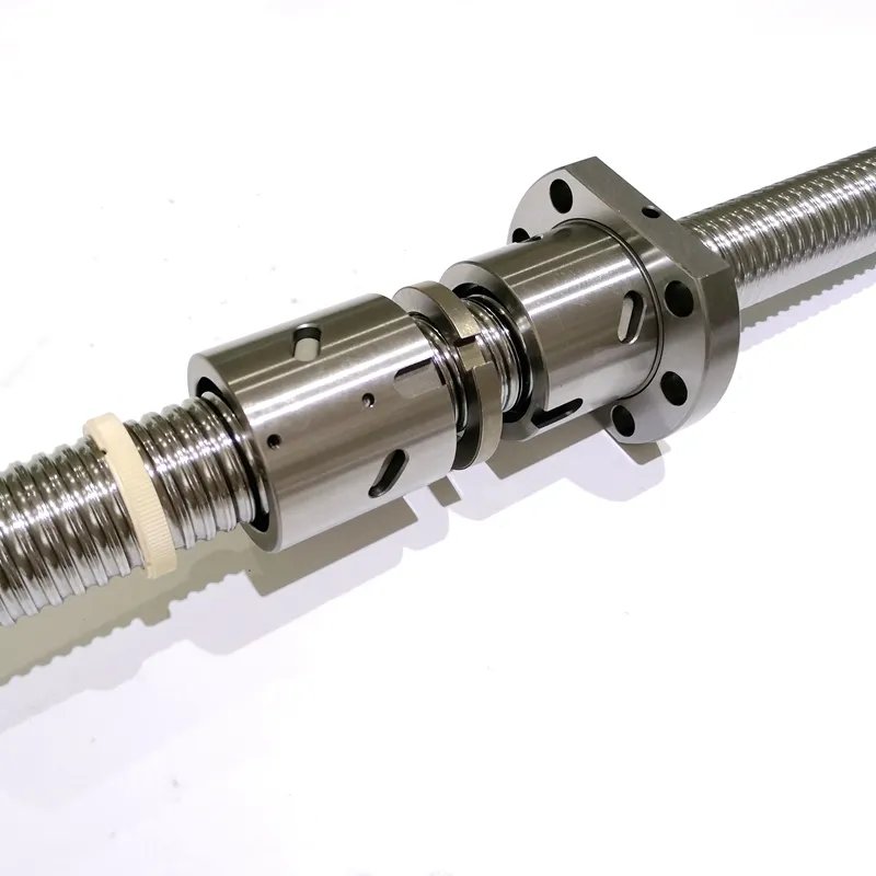 Factory Price Custom C3 C5 High Precision Double Ballscrew Nut 3210 3205 Ground Heavy Load Ball Screw