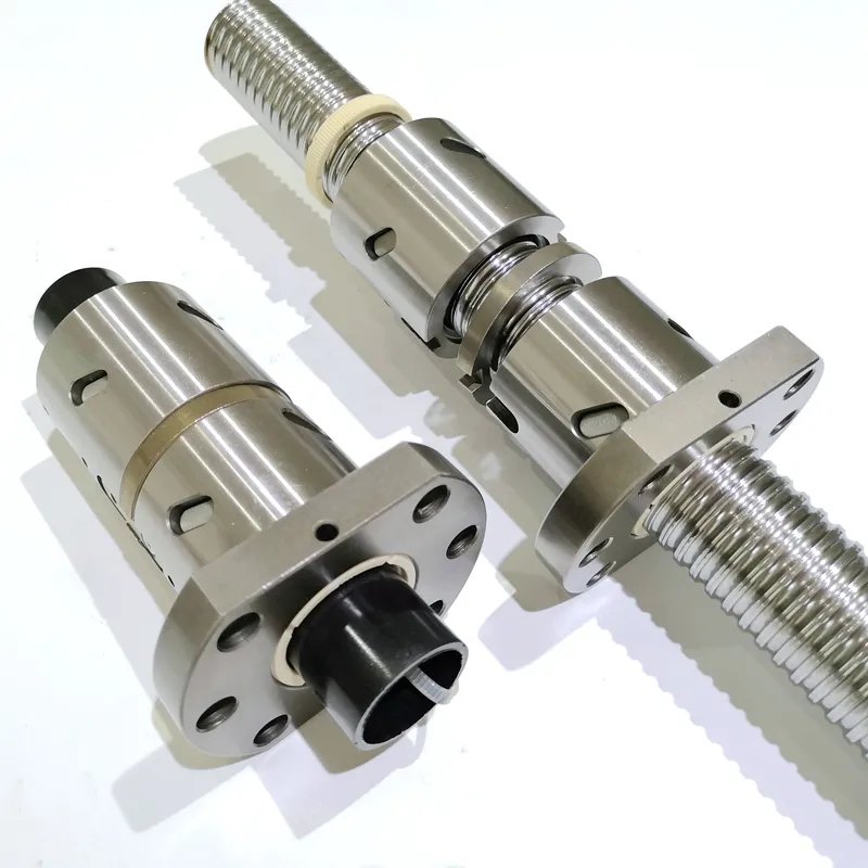 Factory Price Custom C3 C5 High Precision Double Ballscrew Nut 3210 3205 Ground Heavy Load Ball Screw