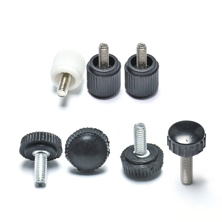Rustproof Stainless Steel M6 M8 M10 Star Knob T Shape Knurled Thumb Screw Plastic Knob with Nut