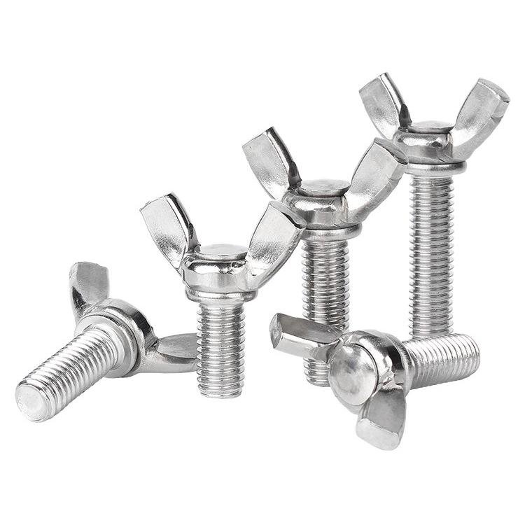 M6/M8/M10 DIN316 Butterfly Bolt Wing Bolt Set Wing Nuts Claw Screw Thumbscrew Stainless steel