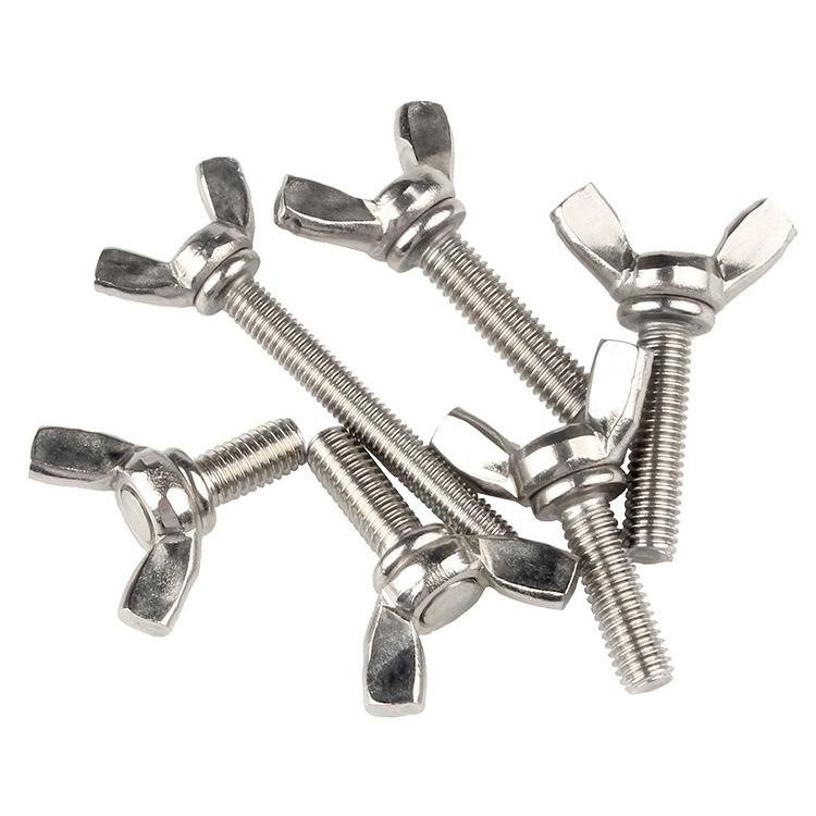 M6/M8/M10 DIN316 Butterfly Bolt Wing Bolt Set Wing Nuts Claw Screw Thumbscrew Stainless steel