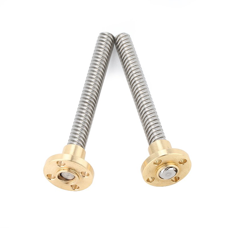 stainless steel leadscrew 2mm pitch 4 start 8mm lead 600mm length TR8*8 lead screw and nut