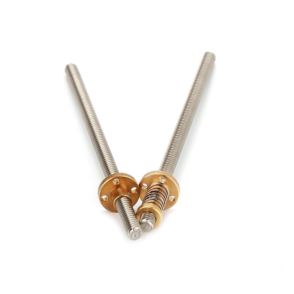 stainless steel leadscrew 2mm pitch 4 start 8mm lead 600mm length TR8*8 lead screw and nut