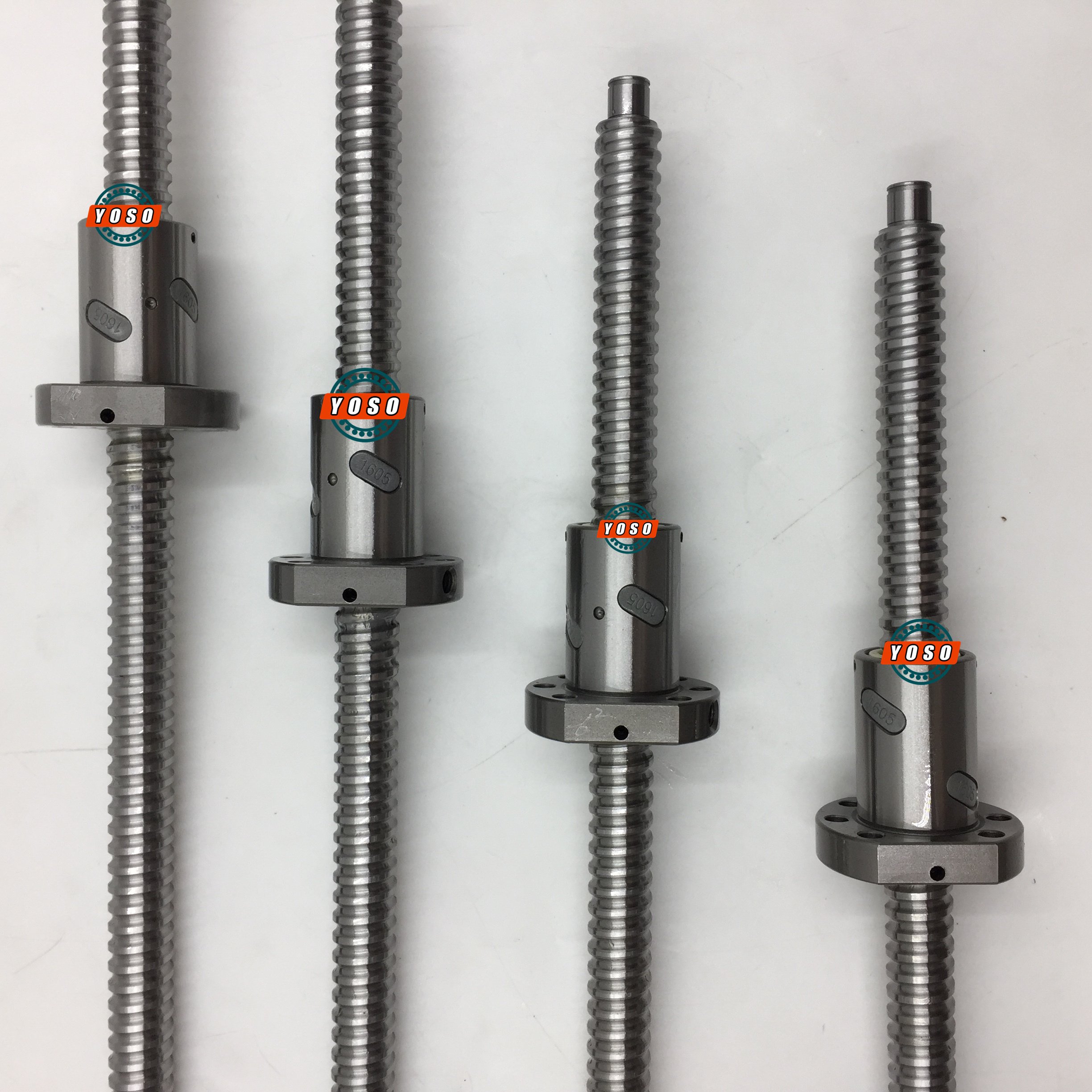 C5 Precision 8mm 10mm 16mm Ballscrew 0802 CNC Ball Screw Lead Screw 600mm Ball Screw 1605 Adapter Flange