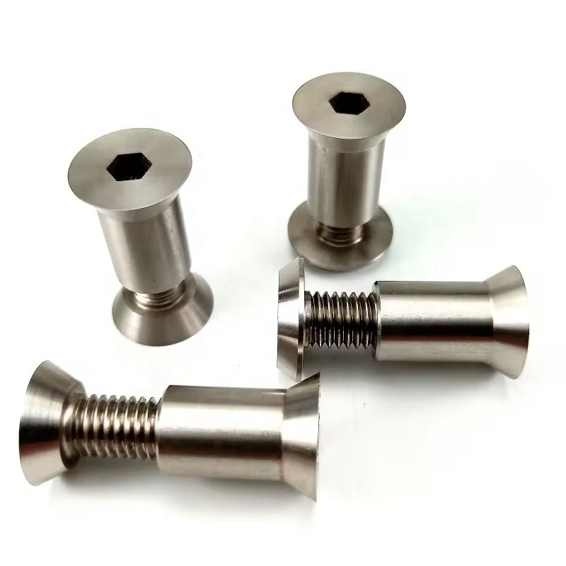 Custom Stainless Steel Double Lock Bolts Screws Flat Head Allen For Furniture Metric Measurement System
