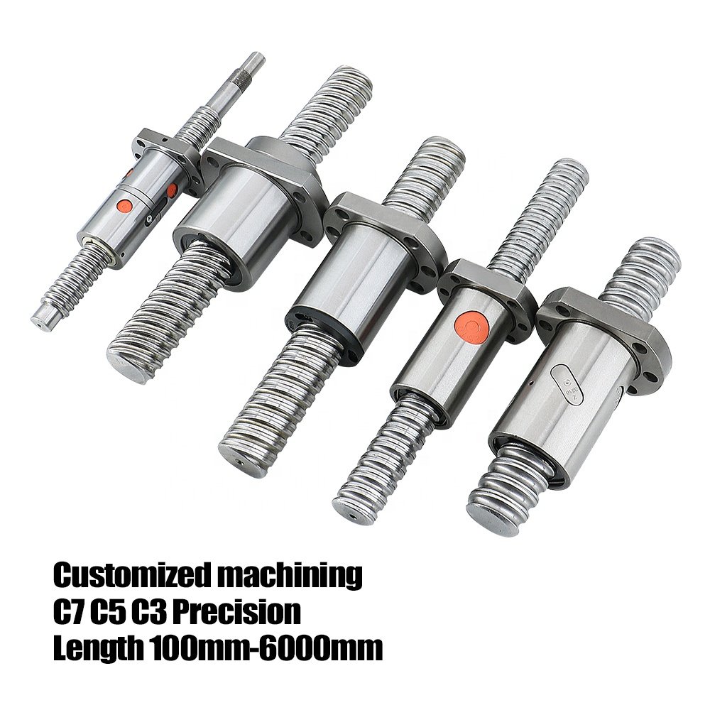 HLTNC High Precision Left Hand Thread CNC Ball Screw SFU 2005 With Flange Single Ball Nut For CNC linear guide module ball screw