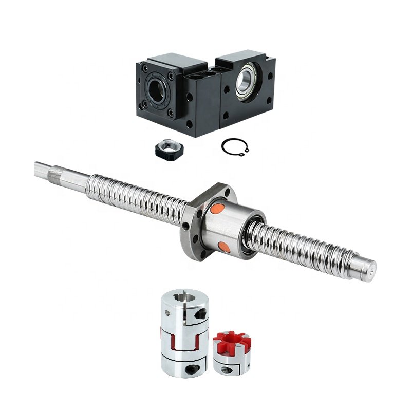 HLTNC High Precision Left Hand Thread CNC Ball Screw SFU 2005 With Flange Single Ball Nut For CNC linear guide module ball screw