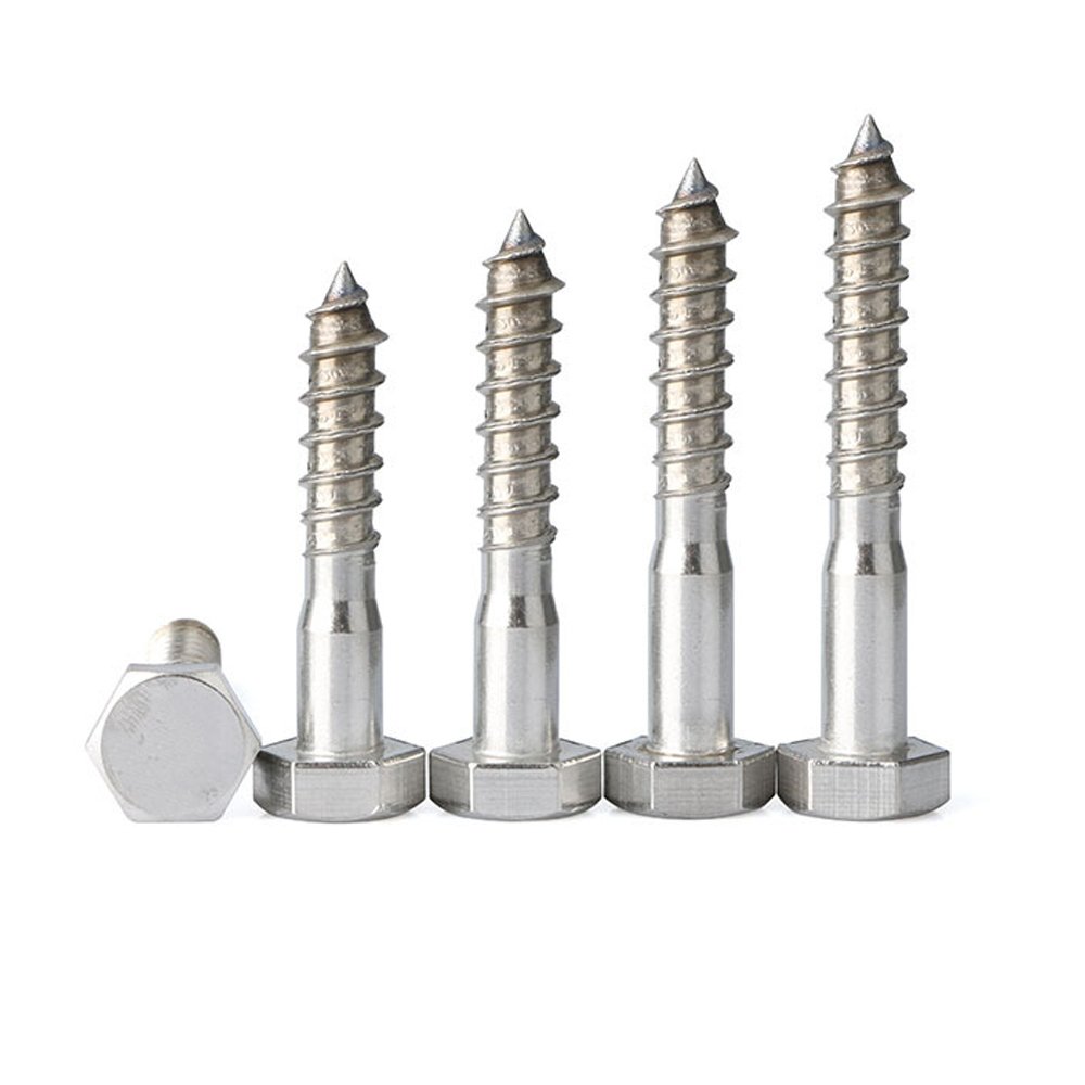 Factory Sell Stainless Steel 304 316 Hex Head Wood Screw/Flat Head Screws