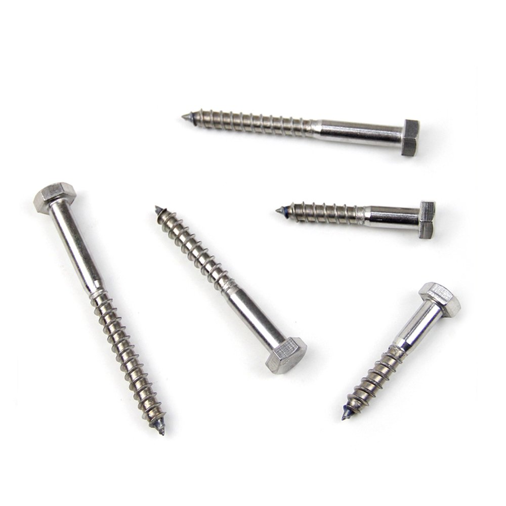 Factory Sell Stainless Steel 304 316 Hex Head Wood Screw/Flat Head Screws