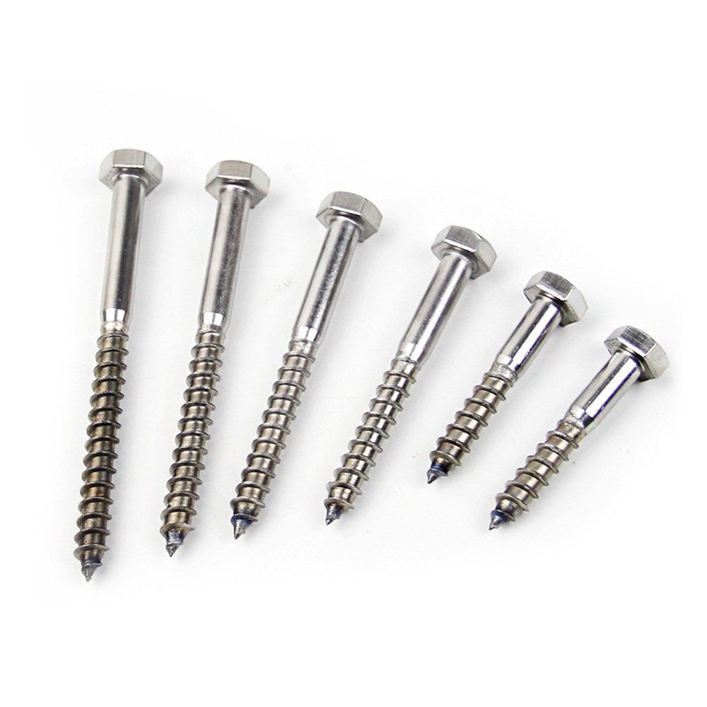 Factory Sell Stainless Steel 304 316 Hex Head Wood Screw/Flat Head Screws