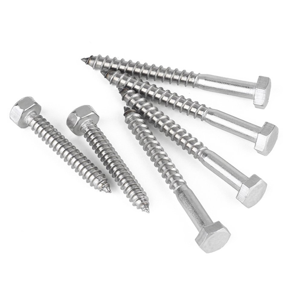 Factory Sell Stainless Steel 304 316 Hex Head Wood Screw/Flat Head Screws