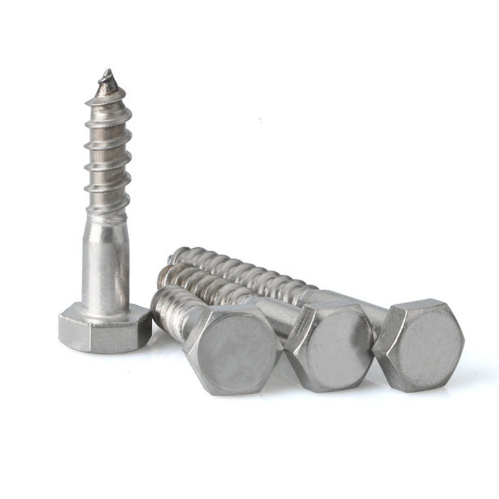Factory Sell Stainless Steel 304 316 Hex Head Wood Screw/Flat Head Screws