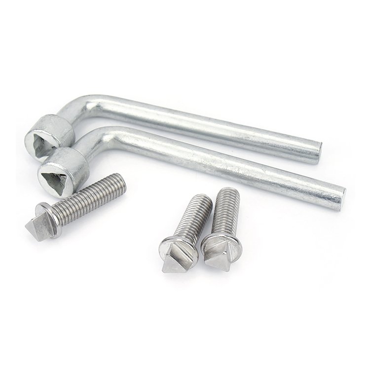 304 Stainless Steel Outside Triangle Flange Head Anti Theft Security Screws