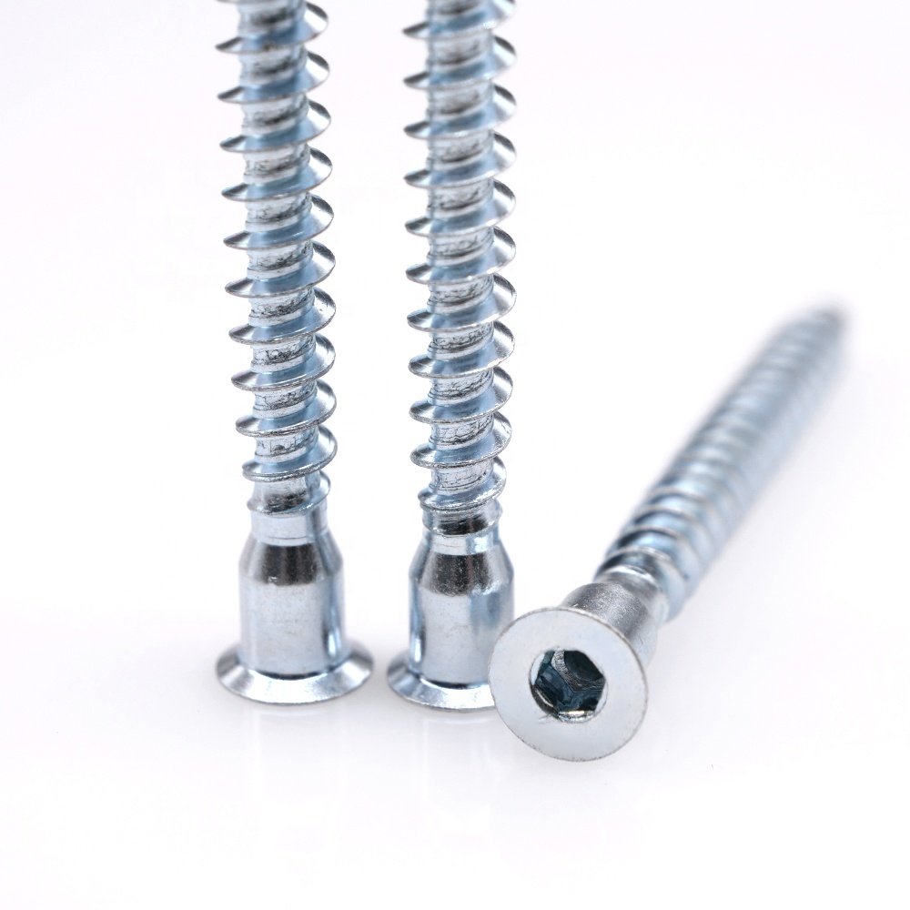 New Promotion Low Price Furniture Wood Hex Socket Head Confirmat Screw Wholesale From China