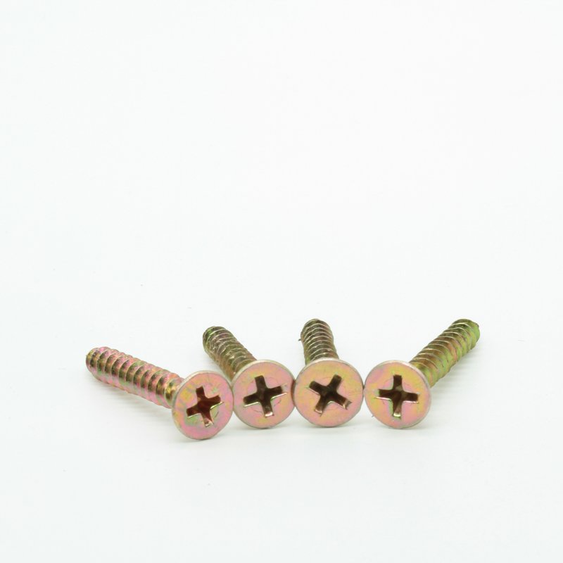M3.5 Flat Head Countersunk Cross Screws Furniture Screws with Fiber M4 Thread Size