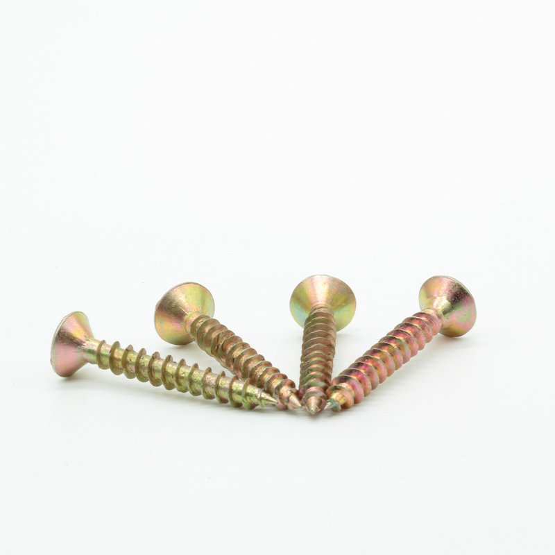 M3.5 Flat Head Countersunk Cross Screws Furniture Screws with Fiber M4 Thread Size