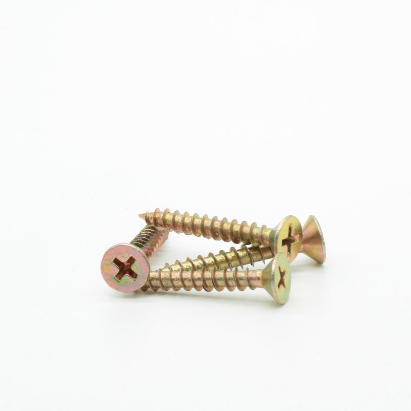 M3.5 Flat Head Countersunk Cross Screws Furniture Screws with Fiber M4 Thread Size