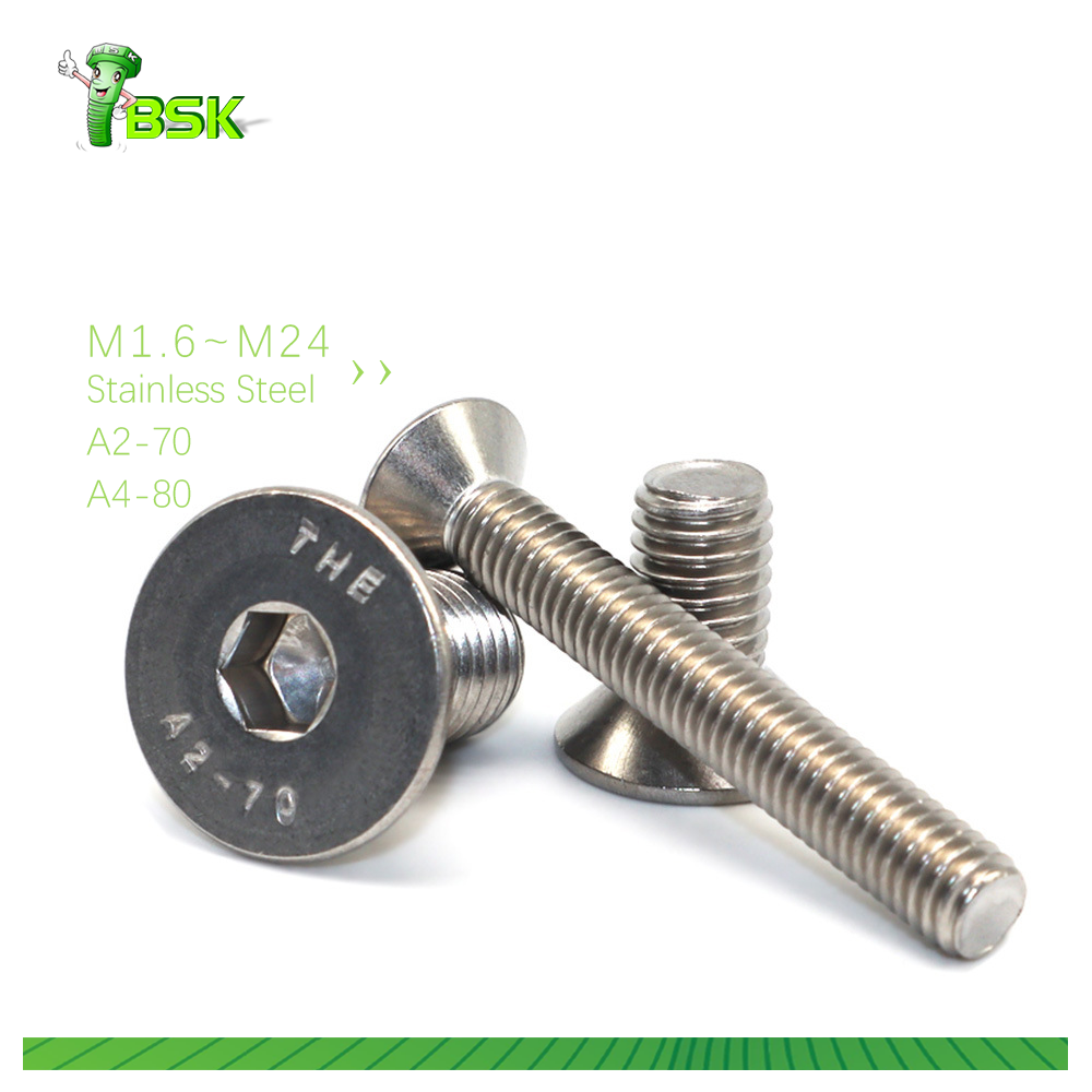 THE Din 7991 M10 316 A4-70 Hexagon Socket Countersunk Head Cap Screws
