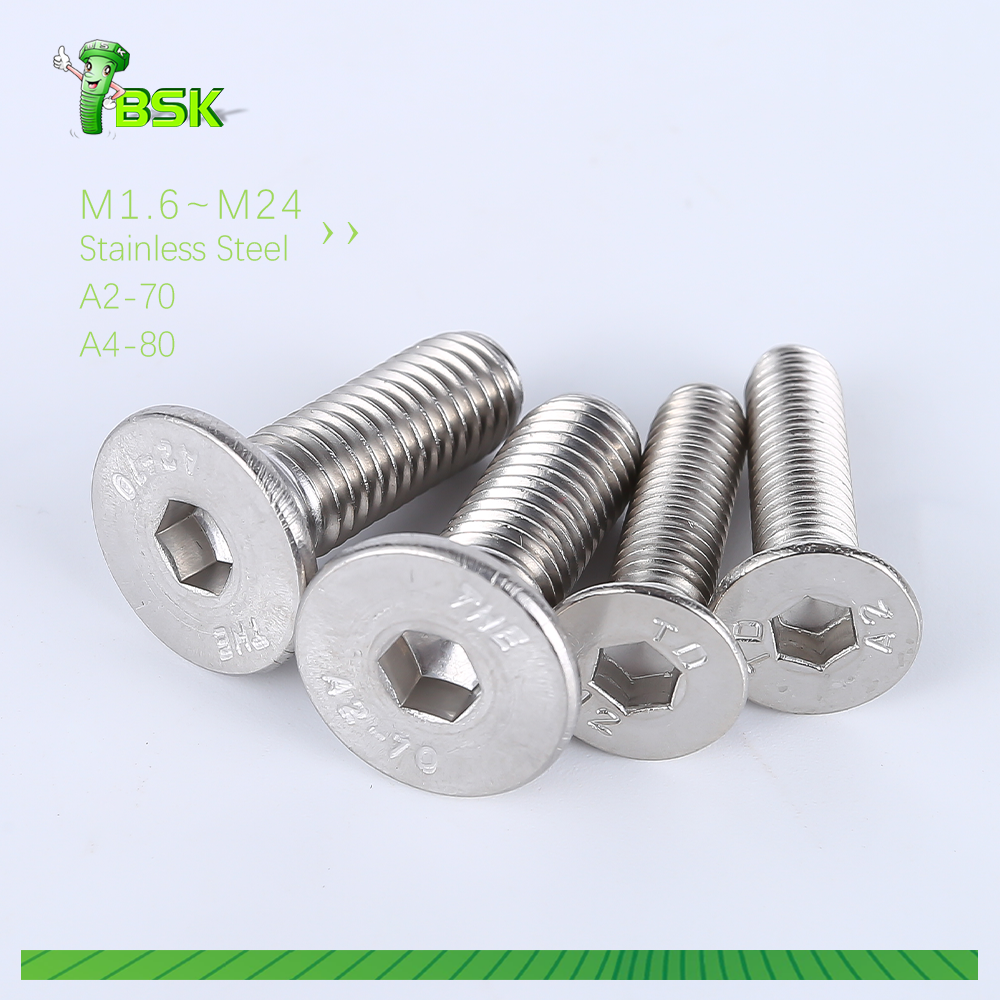 THE Din 7991 M10 316 A4-70 Hexagon Socket Countersunk Head Cap Screws