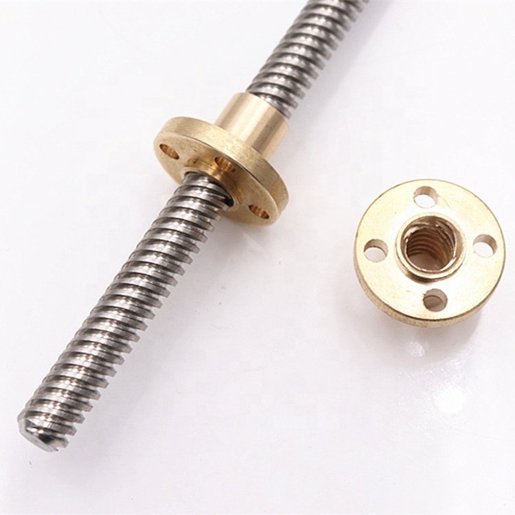 CNC 3D Printer T8 Lead Screw Nut Tr8x8 Stainless Steel Trapezoidal Lead Screw 8mm Rod