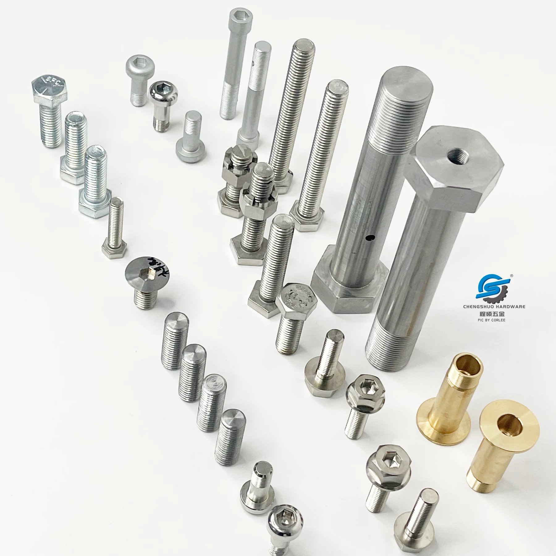 Customized Eagle Eye Nut Screw Rocket Head Flat Head Hexagonal CNC Machining Part Metal Machined Factory Chengshuo Hardware