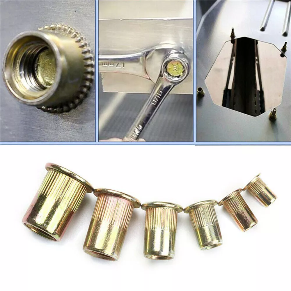 Rivet Nut/Rivnut Flat Head Metric rivet nut threaded inserts nutsert countersunk head splied m5 m6 m8 riveting nut Made in China
