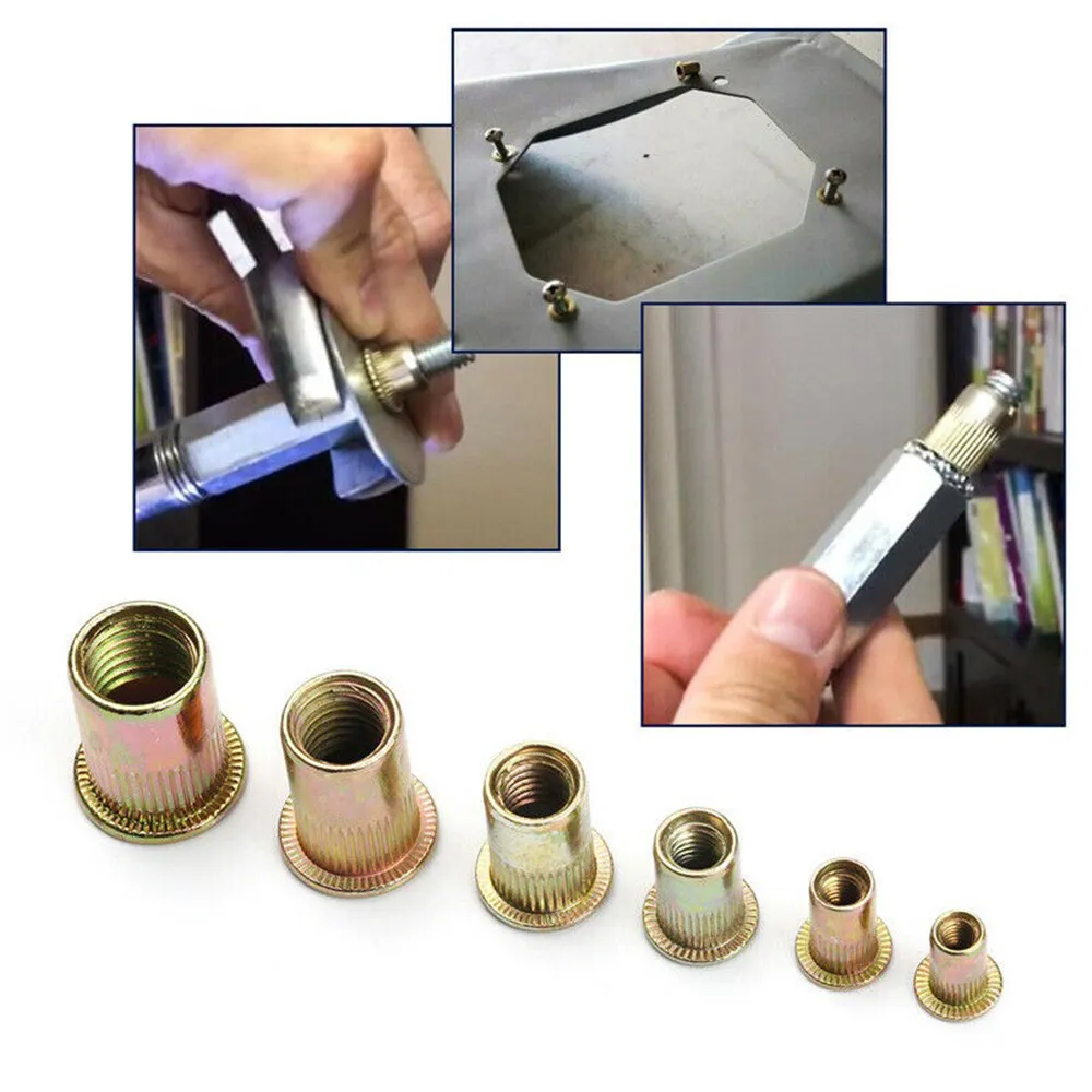 Rivet Nut/Rivnut Flat Head Metric rivet nut threaded inserts nutsert countersunk head splied m5 m6 m8 riveting nut Made in China