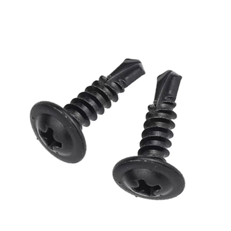 410 Stainless Steel Self Drilling Screws #8#10 Black Oxide Sheet Metal Screws Manufacturer OEM Wood Screw For Furniture