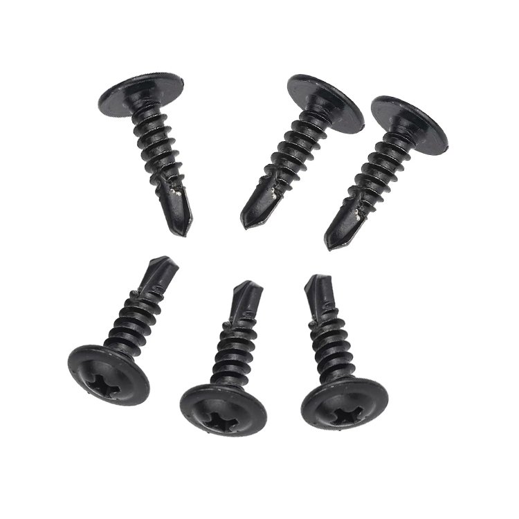 410 Stainless Steel Self Drilling Screws #8#10 Black Oxide Sheet Metal Screws Manufacturer OEM Wood Screw For Furniture