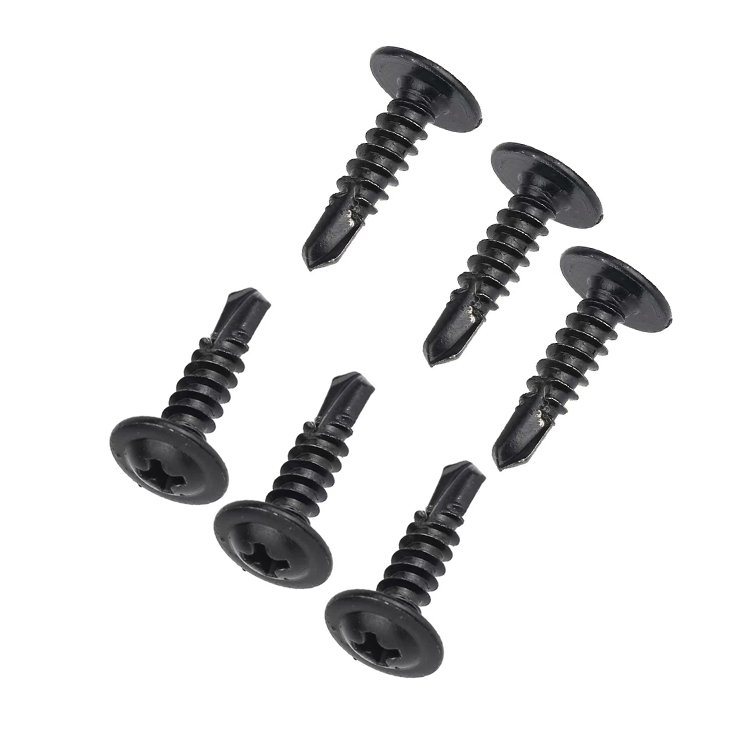 410 Stainless Steel Self Drilling Screws #8#10 Black Oxide Sheet Metal Screws Manufacturer OEM Wood Screw For Furniture
