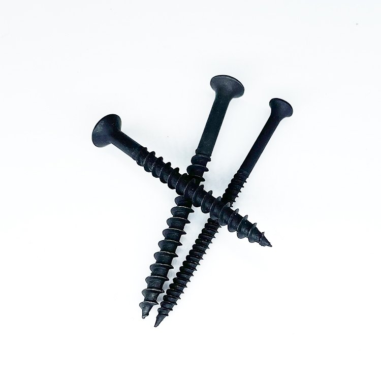 High Performance C1022A Carbon Steel Self Cutting Screws Furniture Wood Screws Black Phosphate Fine Thread Drywall Screw