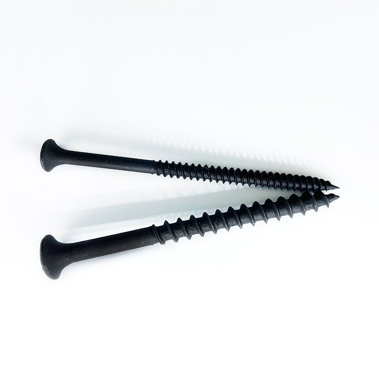 High Performance C1022A Carbon Steel Self Cutting Screws Furniture Wood Screws Black Phosphate Fine Thread Drywall Screw