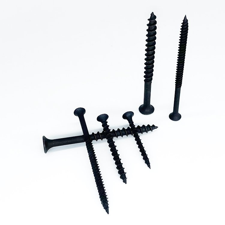 High Performance C1022A Carbon Steel Self Cutting Screws Furniture Wood Screws Black Phosphate Fine Thread Drywall Screw