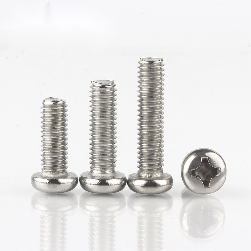 M2 M3 M4 M5 M6 M7 M8 M10 6-32 metric 304 Stainless Steel Din 7985 phillips pan Head Screws Machine Screw
