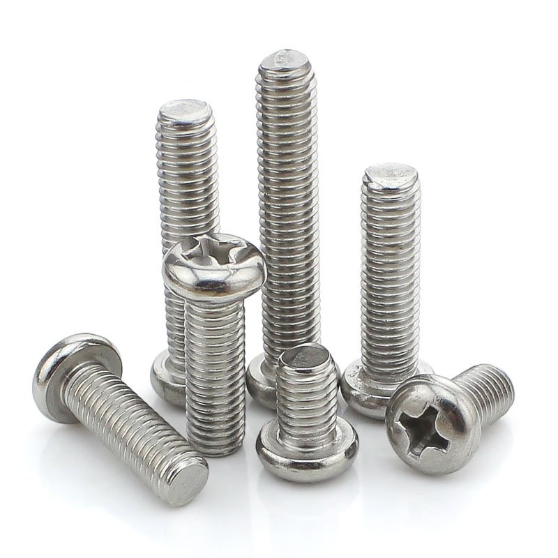 M2 M3 M4 M5 M6 M7 M8 M10 6-32 metric 304 Stainless Steel Din 7985 phillips pan Head Screws Machine Screw