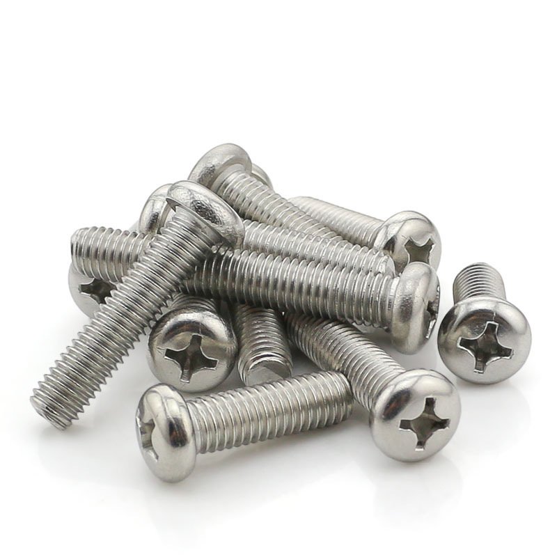 M2 M3 M4 M5 M6 M7 M8 M10 6-32 metric 304 Stainless Steel Din 7985 phillips pan Head Screws Machine Screw