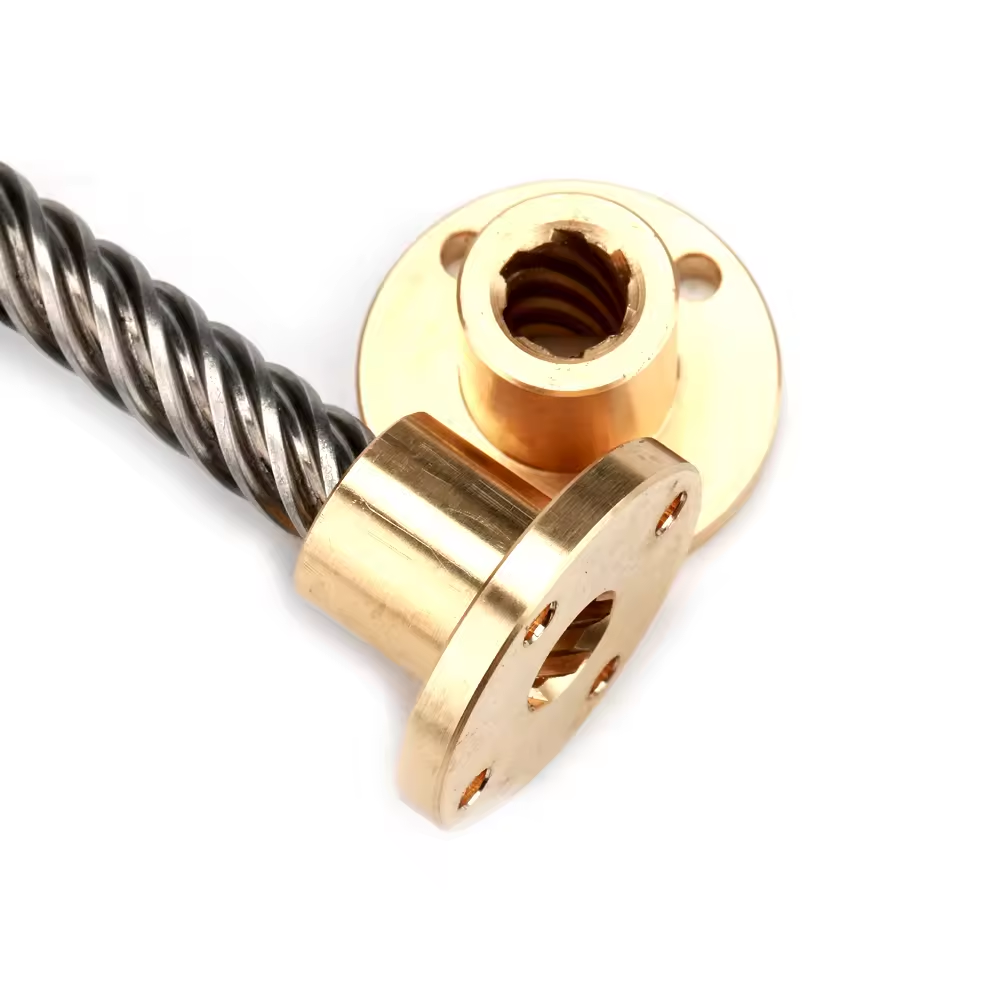 brass flange nut leadscrew for printer stepper motor 10 12 14 16 18 20 22 24 25 28 30 32mm T10 10mm diameter