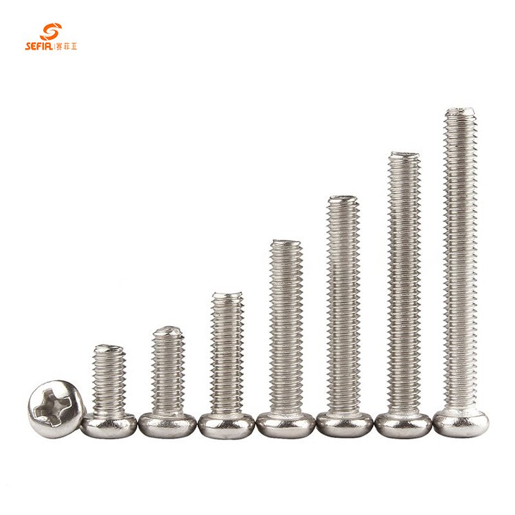 Hot Selling 304 201 Stainless Steel Pan Head Self-Tapping Screws Machine Screw
