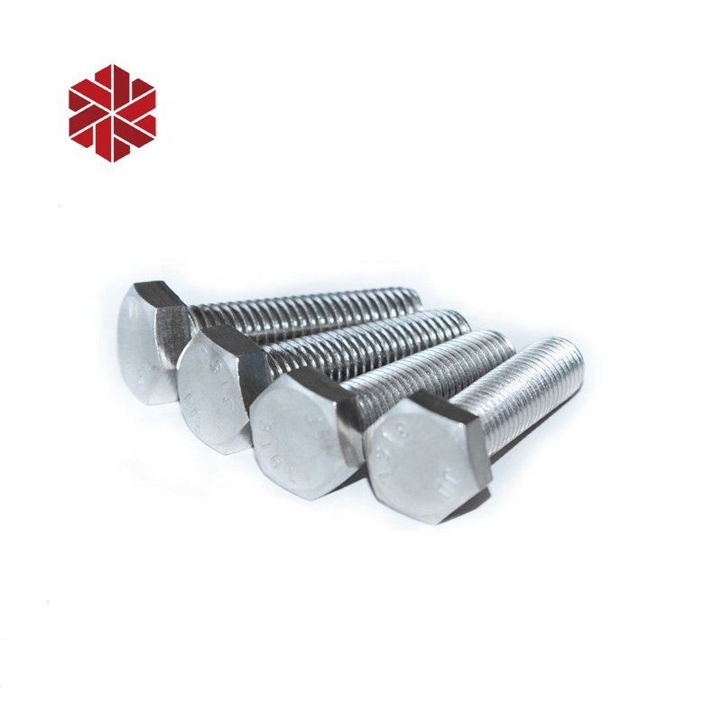galvanized steel full threaded hexagon bolts screw nuts astm m8 m16 zinc plated fasteners nuts and bolts 5/8" boulon classe 4.8