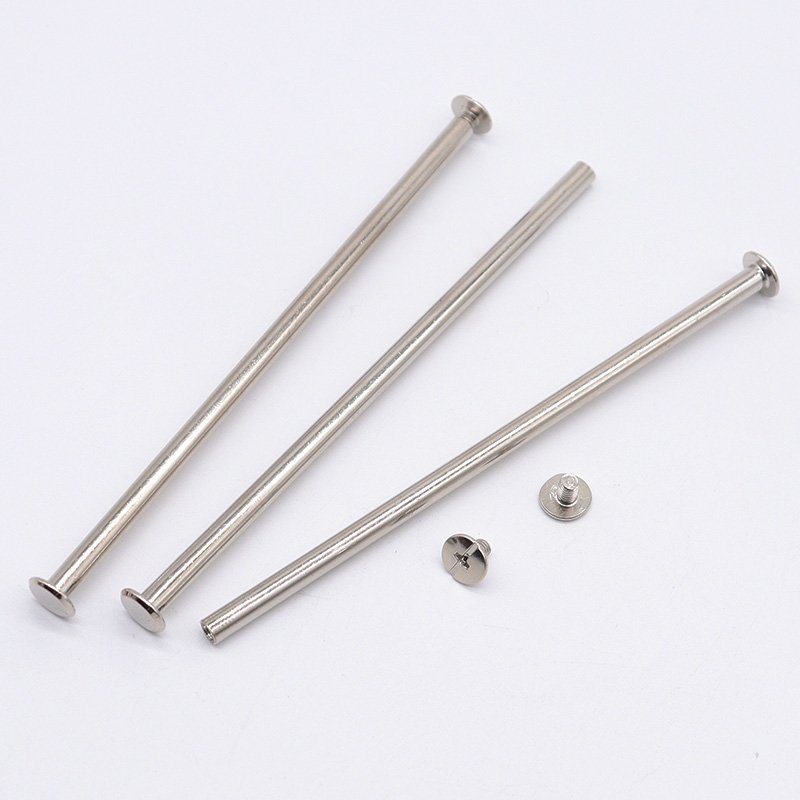 Best Chicago Screw Custom M4 Carbon Steel Chicago Screw For Leather Belt Male Female Chicago Book Binding Screw