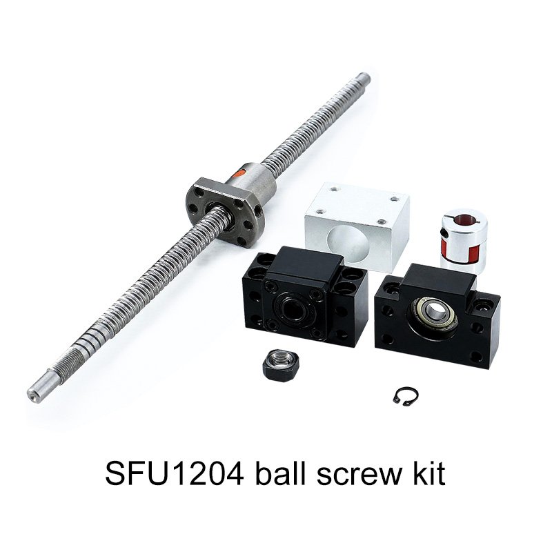 HLTNC Factory Price Easy Interchanged Into HIWIN 1204 Ball Screw SFU1204 300 500 600 800mm 1500mm Custom Ballscrew